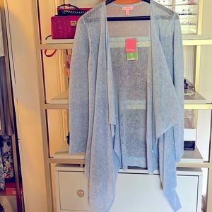 Lilly Pulitzer cashmere open cardigan sweater